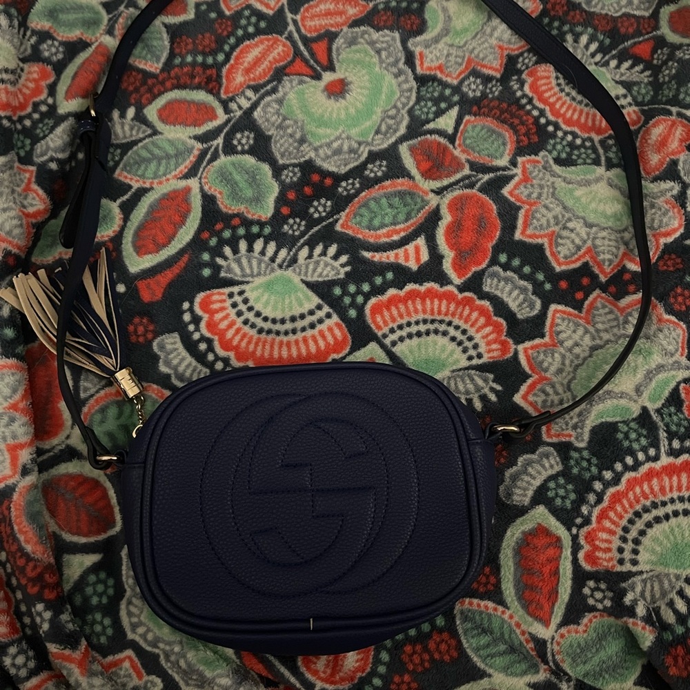 Navy Designer Inspired Purse